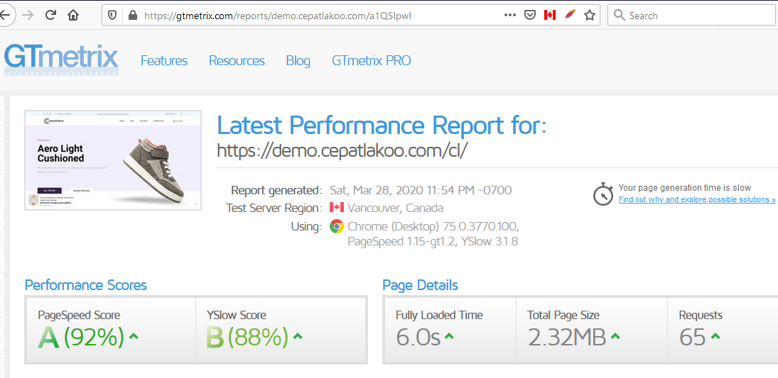 cepatlakoo-theme-gtmetrix